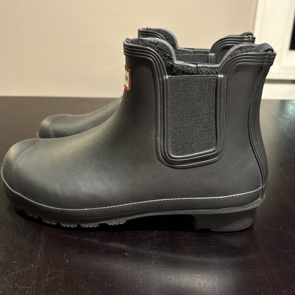 Hunter Chelsea Rain Boot for Women, Size 8 - Black. New Without Box - Picture 8 of 10